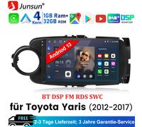 Android 15 Carplay Für Toyota Yaris 2011-2018 GPS NAVI Autoradio WIFI BT RDS SWC