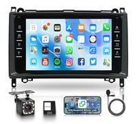 Android Autoradio für Mercedes Benz A/B Class W169 W245 B160 B170 B180 B200 W639 Vito Viano W906 Sprinter 8 Zoll Touchscreen Autoradio mit Navi GPS WiFi Mirror Link Bluetooth FM/RDS/SWC Rückfahrkamera
