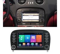 Android Autoradio Mit GPS Navigation HD Bildschirm Touch Display mit Carplay Canbus Auto Radio für Mercedes-Benz SL R129 R230 SL55AMG SL63AMG SL65AMG SL280 SL300 SL350 SL500 SL600 2001/09-2012/12