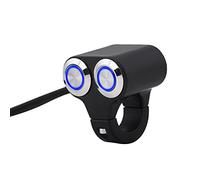 ANGGREK Motorrad -Lenkerschalter, Druckknopf mit LED -Licht, Aluminiumlegierung für Motorräder, für 7/8 Zoll Lenker, Einfache Installation und Vielseitige Funktionen 7/8 Zoll (Selbsthemmend)