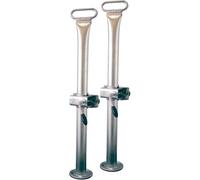 Anhänger-Abstellstütze STEMA, silber, B:20cm H:94cm T:14cm, Stahl, Abstellstützen (10315361-0) silber