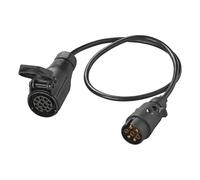ProPlus 343526 Verlängerungskabel Adapterkabel Länge 0,8 Meter PKW Stecker 7polig auf Anhänger Steckdose 13polig Caravan Camping Stecker