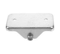 Anhänger Bodenplatte für Stützheber aus Verzinktem Eisen, 11x5,5x3,7cm | Silberne Standhilfe für Wohnmobile, Bootstrailer und Zugdeichselheber, Zuverlässige Basis beim Camping oder Parken
