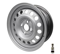 Anhänger Felge Stahlfelge 5.5 J x 14 Zoll 14" 100x4 ET30 700KG Tragkraft ML 57 Wohnwagen Caravan Anhänger Trailer Camping wahlweise mit Ventil (+ Schraubventil)