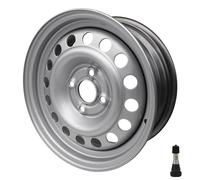 Anhänger Felge Stahlfelge 5.5 J x 14 Zoll 14" 100x4 ET30 700KG Tragkraft ML 57 Wohnwagen Caravan Anhänger Trailer Camping wahlweise mit Ventil (+ Snap-In-Ventil)