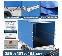 Anhänger Hochplane 256x131x135 cm Anhängerplane Abdeckplane für Unsinn WEB 14