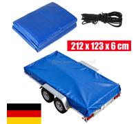 Anhänger-Plane 212x123x6 cm Flachplane Stema 750kg Abdeckplane für Anhänger PKW