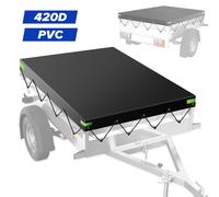 Anhänger-Plane 214 x 122 cm Flachplane Stema 750kg Abdeckplane für Anhänger PKW