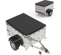 Anhänger-Plane 214 x 122 cm Flachplane Stema 750kg Abdeckplane für Anhänger PKW