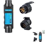 Anhänger Prüfgerät 7 Polig, 12V, Diagnose, Kabeltester, Wohnwagen, LKW, Adapter