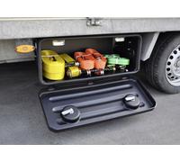 Kunststoff-Staubox Werkzeugkiste für Anhänger 70x30x30 mm