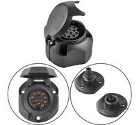 Anhängerkupplung Anhaenger Adapter Steckdose 13 Polig 12 Volt inkl Gummidichtung