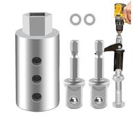 Anhänger-Wagenheber-Bohrer-Adapter, Edelstahl, robuster Bit-Aufsatz, Bohrmaschinen-Adapter, für Wohnmobil, Boot, Wohnmobil, Garage, Autoreise, , Wartung, Auto