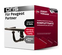 Anhängerkupplung abnehmbar für Peugeot Partner 06.2015-05.2018 inkl. EBA top neu