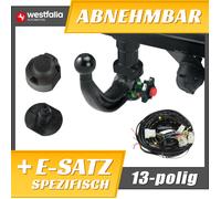 Westfalia Anhängerkupplung abnehmbar Kugelstange von unten gesteckt - FORD FIESTA VI