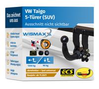 ANHÄNGERKUPPLUNG abnehmbar für VW Taigo ab 21 +7pol E-Satz ABE