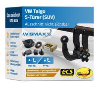 ANHÄNGERKUPPLUNG abnehmbar für VW Taigo ab 21 +7polig E-Satz ECS