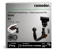 Anhängerkupplung abnehmbar TowCar passend für BMW X2 Typ U10 Baujahr: 2023-jetzt inkl. 13 poligem spezifischen CAN-Bus Elektrosatz | rameder. Komplettsatz - V