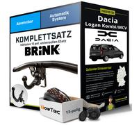 Anhängerkupplung BRINK abnehmbar für DACIA Logan Kombi/MCV +E-Satz AHK