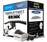 Anhängerkupplung BRINK abnehmbar für FORD Focus Fliessheck +E-Satz Kit NEU AHK
