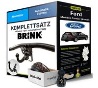 Anhängerkupplung BRINK abnehmbar für FORD Mondeo Turnier +E-Satz ABE PKW