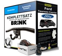 Anhängerkupplung BRINK abnehmbar für FORD Tourneo Courier +E-Satz AHK