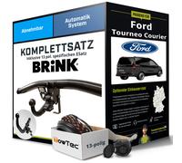 Anhängerkupplung BRINK abnehmbar für FORD Tourneo Courier +E-Satz NEU