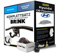 Anhängerkupplung BRINK abnehmbar für HYUNDAI i30 Fliessheck +E-Satz Kit