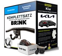 Anhängerkupplung BRINK abnehmbar für KIA Cee'd Sporty Wagon (Kombi) +E-Satz