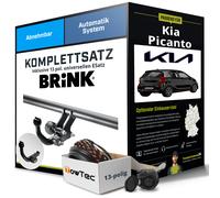 Anhängerkupplung BRINK abnehmbar für KIA Picanto +E-Satz NEU PKW