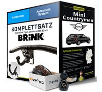 Anhängerkupplung BRINK abnehmbar für MINI Countryman +E-Satz AHK