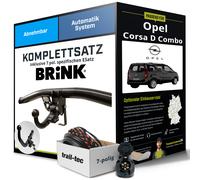 Anhängerkupplung BRINK abnehmbar für OPEL Corsa D Combo +E-Satz Kit NEU AHK