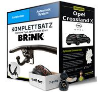 Anhängerkupplung BRINK abnehmbar für OPEL Crossland X +E-Satz AHK