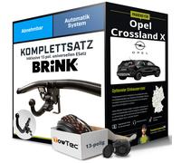 Anhängerkupplung BRINK abnehmbar für OPEL Crossland X +E-Satz Kit NEU