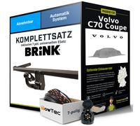 Anhängerkupplung BRINK abnehmbar für VOLVO C70 Coupe +E-Satz AHK