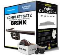 Anhängerkupplung BRINK abnehmbar für VOLVO C70 Coupe +E-Satz NEU
