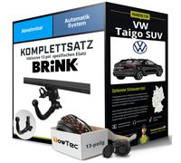 Anhängerkupplung BRINK abnehmbar für VW Taigo SUV +E-Satz Kit