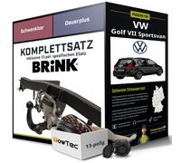 Anhängerkupplung BRINK schwenkbar für VW Golf 7 Sportsvan +E-Satz NEU