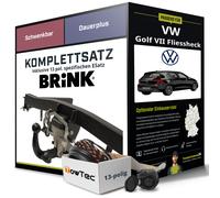 Anhängerkupplung BRINK schwenkbar für VW Golf VII Fliessheck +E-Satz Kit NEU