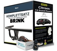 Anhängerkupplung BRINK starr für CITROEN C4 Grand Picasso +E-Satz Kit (AHK+ES)