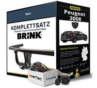 Anhängerkupplung BRINK starr für PEUGEOT 3008 +E-Satz Kit NEU AHK