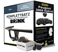 Anhängerkupplung BRINK starr für PEUGEOT 3008 Hybrid +E-Satz AHK