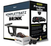 Anhängerkupplung BRINK starr für PEUGEOT 5008 +E-Satz Kit