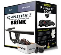 Anhängerkupplung BRINK starr für PEUGEOT 5008 +E-Satz Kit (AHK+ES)