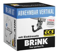 Anhängerkupplung Brink vert. abnehmbar für VW B8 Passat 14-23 mit 7polig spezi.