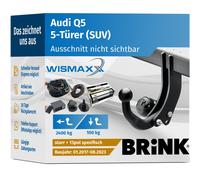 ANHÄNGERKUPPLUNG für Audi Q5 17-23 starr BRINK +13pol E-Satz BRINK