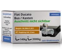 ANHÄNGERKUPPLUNG für Fiat Ducato 06-11 starr BRINK +7pol E-Satz ABE