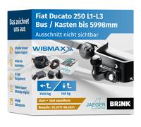 ANHÄNGERKUPPLUNG für Fiat Ducato 11-21 starr BRINK +7pol E-Satz JAEGER
