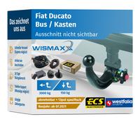ANHÄNGERKUPPLUNG für Fiat Ducato ab 21 abnehmbar WESTFALIA +13pol E-Satz ECS
