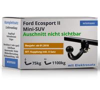 ANHÄNGERKUPPLUNG für Ford Ecosport II ab 18 starr BRINK +13pol E-Satz Erich J